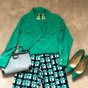 EUC‼️ ALEX+ALEX TWIST FRONT BLOUSE ‼️